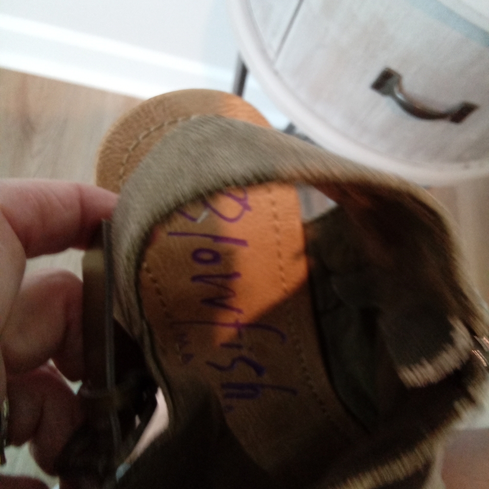 Blowfish Olive Green Size 11 Sandals - Picture 3 of 7